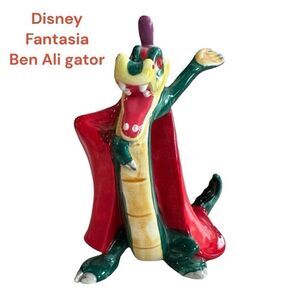 Vintage Walt Disney's Fantasia Ben Ali Gator Porcelain Figurine, 4 3/4" Tall